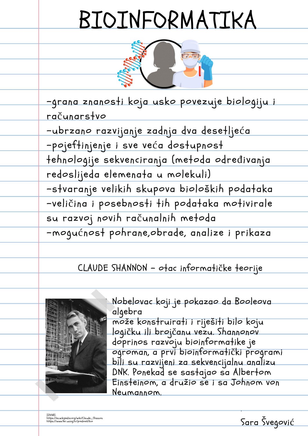 Bioinformatika – Sara Švegović